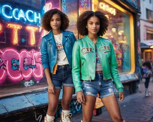 clover jackets,neon candies,neon colors,fashion street,black models,afro american girls,neon ghosts,neon arrows,asos,street fashion,karmaloop,jackets,zella,jean jacket,denim jacket,models,neon light,neon,topcoats,vandellas,Photography,General,Commercial