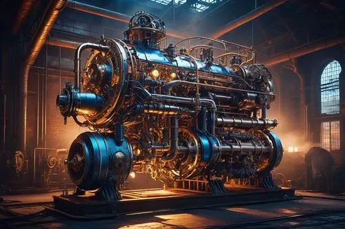 steam engine,internal-combustion engine,steam power,steampunk,steam machine,steampunk gears,engine,car engine,super charged engine,truck engine,electric generator,mechanical,boilermaker,generator,steam locomotives,generators,combined heat and power plant,engine room,automotive engine timing part,steam,Conceptual Art,Daily,Daily 03