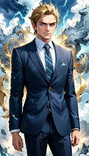 rainmaker,poseidon,sea god,poseidon god face,god of the sea,weatherman,sanji,business angel,darjeeling,gale,business man,portrait background,god of thunder,my hero academia,big wave,navy suit,ocean background,sea man,businessman,attorney,Anime,Anime,General