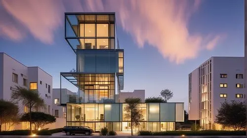 hi rise residential building in rehovot israel
,modern architecture,glass facade,residential tower,cubic house,glass facades,apartment building,houston texas apartment complex,modern building,contempo