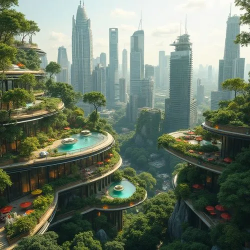 ecotopia,futuristic landscape,terraformed,futuristic architecture,arcology,yavin,fantasy city,terraforming,topia,urbanization,suburbanized,microdistrict,biopiracy,urbanized,artificial islands,megapolis,utopian,urban design,urban development,urbanworld,Photography,General,Realistic