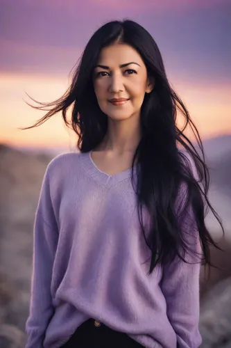 purple background,mauve,beach background,portrait background,mulan,purple landscape,pink background,beautiful young woman,light purple,purple,desert background,asian woman,girl in t-shirt,maya,her,colorful background,purple and pink,girl on the dune,vintage lavender background,eurasian