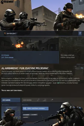 civilian service,plan steam,steam release,shooter game,optimization,screenshot,swat,submachine gun,home page,massively multiplayer online role-playing game,dissipator,battle gaming,tutorials,headset profile,military organization,attachalift,graphics,computer graphics,security concept,strategy video game,Conceptual Art,Oil color,Oil Color 08