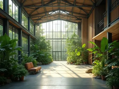 conservatory,atriums,greenhouse,indoor,sunroom,glasshouse,atrium,wintergarden,winter garden,indoors,greenhouses,orangery,woodway,aviary,courtyards,glasshouses,hahnenfu greenhouse,greenhouse cover,conservatories,garden of plants,Photography,General,Realistic