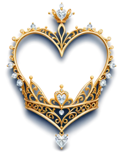 heart with crown,swedish crown,princess crown,royal crown,gold foil crown,diadem,heart clipart,the czech crown,crown icons,heart icon,queen crown,crown render,coronet,gold crown,king crown,tiara,heart shape frame,bridal accessory,crown,imperial crown,Illustration,Paper based,Paper Based 24