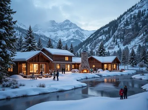 emerald lake,christmas landscape,lake louise,winter village,snowy landscape,winter wonderland,winter lake,snow landscape,winter landscape,santa's village,winter house,chalet,maroon bells,the cabin in the mountains,suiza,snow scene,house in the mountains,alpine village,mountain huts,house in mountains