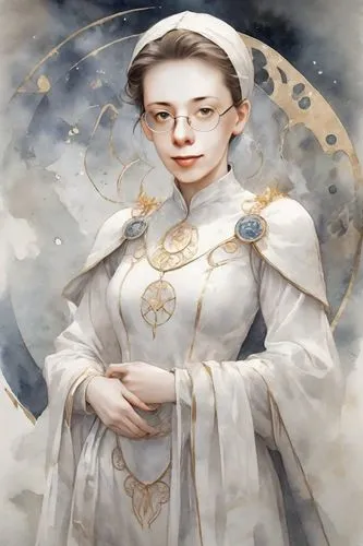 anchoress,queen anne,white lady,noblewoman,eliota,krupskaya,maidservant,narcissa,astronema,mediatrix,galathea,dorota,cora,victorian lady,archduchess,birnerova,putina,astrologer,elenore,drusilla,Digital Art,Watercolor