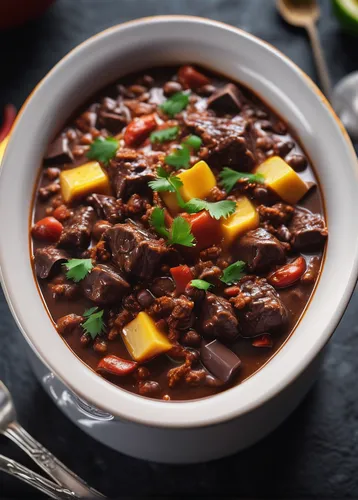 chili con carne,beef goulash,chili,beef soup,taco soup,dinuguan,goulash,feijoada,menudo,red chili,ebi chili,beef mince,habanero chili,bird's eye chili,frijoles negros,frijoles charros,picadillo,beef bourguignon,southwestern united states food,sambal chilli,Photography,General,Sci-Fi