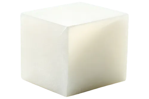 White sugar cube, transparent background, detailed crystal structure, soft focus, subtle shadows, slight rotation, 45-degree angle, shallow depth of field, pastel color tone, natural light, macro phot