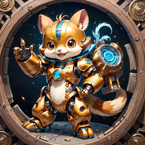 symetra,hosana,tau,atlas squirrel,squirell,child fox,mara,rocket raccoon,kyi-leo,minibot,clockmaker,watchmaker,conker,bolt-004,fizz,steampunk,chat bot,violinist violinist of the moon,capricorn kitz,procyon,Anime,Anime,General