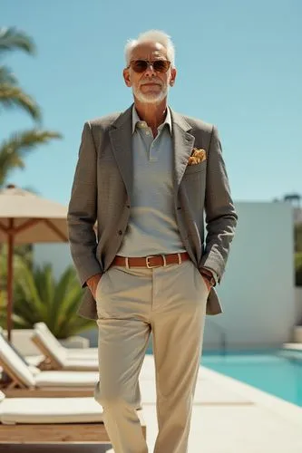 Fashion Model,a man is standing by a pool wearing a suit,scorsese,sorrentino,provenza,kojak,yentob,parviz,Photography,Fashion Photography,Fashion Photography 01