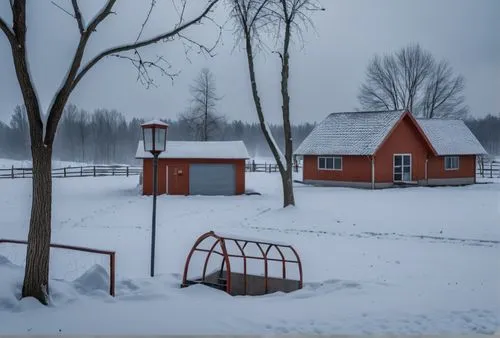 winter house,red barn,sheds,winter landscape,vinter,winter village,ostrobothnia,lonely house,schoolhouses,cabane,dogtrot,outbuildings,snow shelter,russian winter,snow scene,privies,cottage,snow landsc