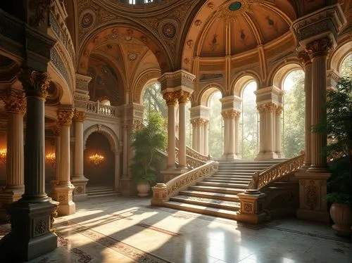 ornate room,chhatris,hallway,mirogoj,cochere,entrance hall,theed,certosa,louvre,royal interior,certosa di pavia,corridor,atriums,hall of the fallen,lobby,conservatory,glyptotek,foyer,hermitage,sapienza,Photography,General,Realistic