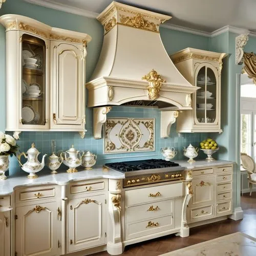 cabinetry,kitchen stove,vintage kitchen,cabinets,decoratifs,kitchen design,victorian kitchen,cabinetmaker,dresser,millwork,sideboards,interior decoration,gustavian,sideboard,decorates,decors,servery,decorously,antique furniture,ornate room,Photography,General,Realistic