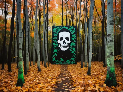 haunted forest,halloween background,forest background,green icecream skull,halloween travel trailer,halloween decor,halloween decoration,halloween illustration,halloween border,green forest,dead leaves,aaa,halloween decorating,patrol,forest path,environmental art,days of the dead,halloween scene,the woods,dead end,Conceptual Art,Graffiti Art,Graffiti Art 01