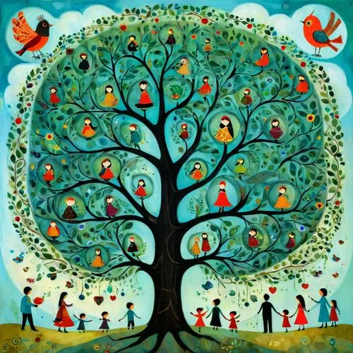 family tree,colorful tree of life,tree of life,the branches of the tree,celtic tree,fruit tree,bishvat,genealogia,bodhi tree,birnbaum,flourishing tree,treepeople,apple tree,cardstock tree,genealogical,familysearch,chipko,genealogies,khokhloma painting,appletree,Illustration,Abstract Fantasy,Abstract Fantasy 07