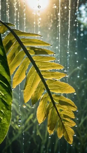 sunlight through leafs,morning light dew drops,rainwater drops,aquatic plant,rainy leaf,photosynthesis,Photography,Artistic Photography,Artistic Photography 01