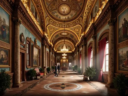 louvre,vatican museum,corridor,hermitage,hallway,louvre museum,versailles,certosa di pavia,cliveden,peterhof palace,musei vaticani,certosa,enfilade,villa d'este,corridors,residenz,royal interior,villa cortine palace,vatican,uffizi