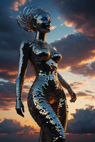 woman sculpture,mother earth statue,figurehead,sculptress,steel sculpture,decorative figure,sculptural,statuesque,crocodile woman,woman silhouette,bodypainting,bodypaint,the sea maid,bronze sculpture,sculptured,sculpted,neon body painting,volou,arria,lady justice,Photography,Artistic Photography,Artistic Photography 11