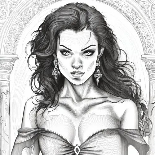 moana,fantasy portrait,venetia,celtic queen,vampire woman,bride,gothic portrait,vampire lady,fairy tale character,bridal,polynesian girl,sofia,cinderella,digital drawing,tiana,fantasy woman,samara,lin