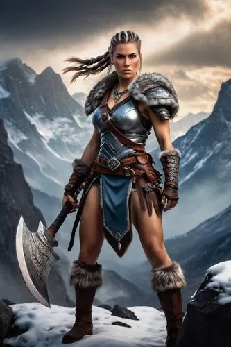 female warrior,gotrek,warrior woman,zarina,aveline,sokka,amihan,yavana,dahari,dagur,thorhild,barbarian,kima,mayhle,liath,kitana,gudmundsdottir,gunnhild,shanna,hyborian,Conceptual Art,Sci-Fi,Sci-Fi 20