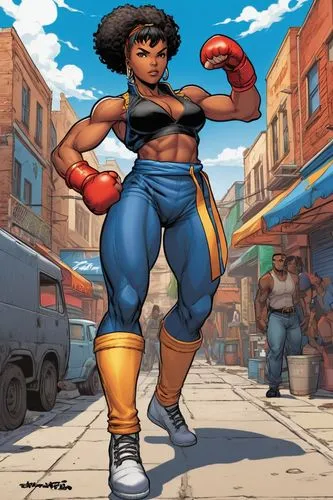 okagbare,muscle woman,kamala,strongwoman,sfv,maria bayo,panamanian balboa,kamaliyah,strikas,kori,kolin,kunbi,nubia,astacio,shadaloo,wangari,bukom,ottley,brigette,popoola,Illustration,American Style,American Style 13