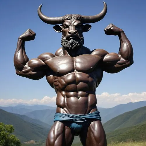 minotaur,bullman,bulmahn,bufferin,tribal bull,gnus,Illustration,Paper based,Paper Based 21