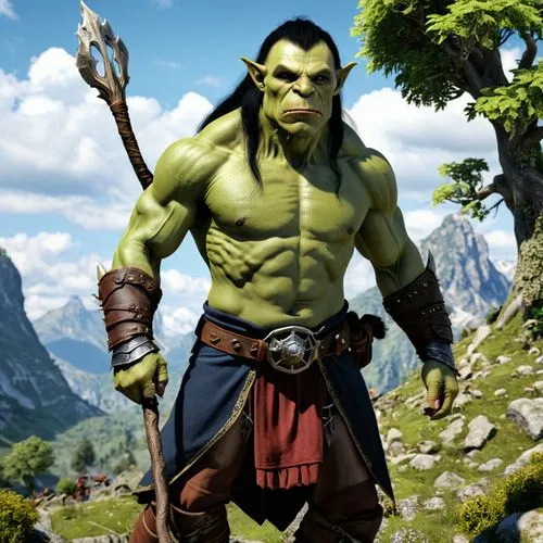 skaar,orc,orcish,half orc,thrall,hulka,Photography,General,Realistic