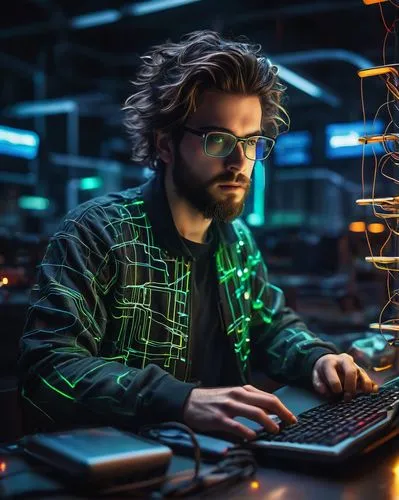 man with a computer,cybernet,cybertrader,cyber glasses,cybersurfing,cyberpunk,cybersurfers,technologist,computerologist,cybercriminals,cybersmith,cybersquatters,genocyber,cyberkinetics,cyberworks,cybermedia,cyberian,cyberscene,computer freak,computer business,Illustration,Retro,Retro 09