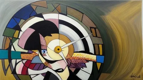 abstract cartoon art,abstract painting,glass painting,cubism,meticulous painting,the annunciation,roy lichtenstein,abstract artwork,girl with a wheel,oil on canvas,italian painter,oil painting on canvas,clockmaker,dali,propeller,abstract art,dartboard,abstract corporate,dizzy,abstraction