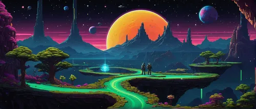 futuristic landscape,fantasy landscape,mushroom landscape,alien world,alien planet,cartoon video game background,3d fantasy,lunar landscape,virtual landscape,fairy world,fantasy picture,pathway,karst landscape,valley of the moon,the mystical path,landscape background,purple landscape,an island far away landscape,world digital painting,fantasy world,Art,Artistic Painting,Artistic Painting 32