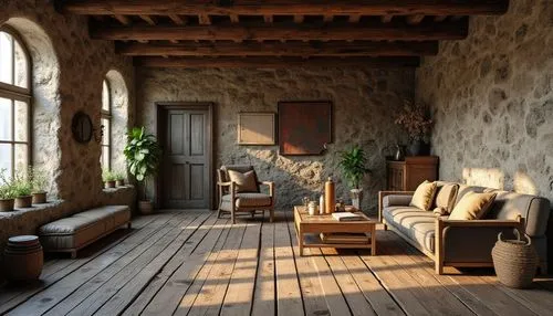 rustic aesthetic,living room,home interior,sitting room,livingroom,loft,wooden beams,rustic,tuscan,porch,wooden floor,interiors,beautiful home,interior decor,casa,maison,great room,wooden windows,indoor,patio,Photography,General,Realistic