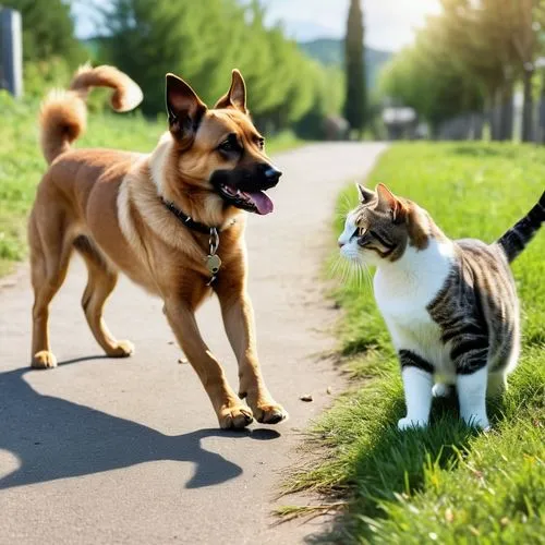 pet vitamins & supplements,dog - cat friendship,dog and cat,malinois and border collie,walking dogs,akita inu,korean jindo dog,two running dogs,german shepards,eurasier,japanese bobtail,shiba inu,dog walking,dog walker,dog training,companion dog,two dogs,herding dog,finnish spitz,canaan dog,Photography,General,Realistic