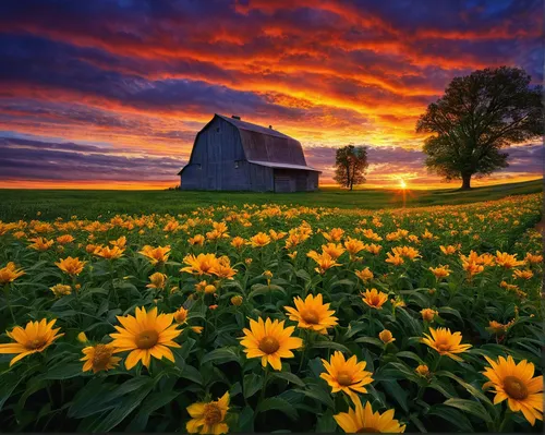 Lifetimes by Phil Koch - Landscapes Prairies, Meadows & Fields ( vertical, summer. spring, photograph, farmland, yellow, leaves, love, nature, autumn, snow, flowers, orange, twilight, agriculture, hor