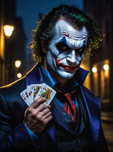 joker,magician,ledger,gambler,poker,playing cards,play cards,collectible card game,card game,playing card,magic tricks,deck of cards,card games,poker set,photoshop manipulation,jigsaw,dice poker,ace,ringmaster,it,Art,Artistic Painting,Artistic Painting 32