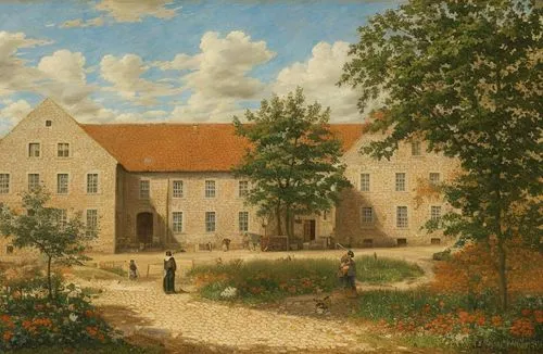 dutch mill,groenendael,karrenwiel,village scene,the garden society of gothenburg,millet,robert duncanson,old mill,rubjerg knude,abbaye de belloc,mill,groseillier,farmhouse,dutch landscape,flour mill,farm landscape,gristmill,moret-sur-loing,house hevelius,work in the garden,Art sketch,Art sketch,15th Century