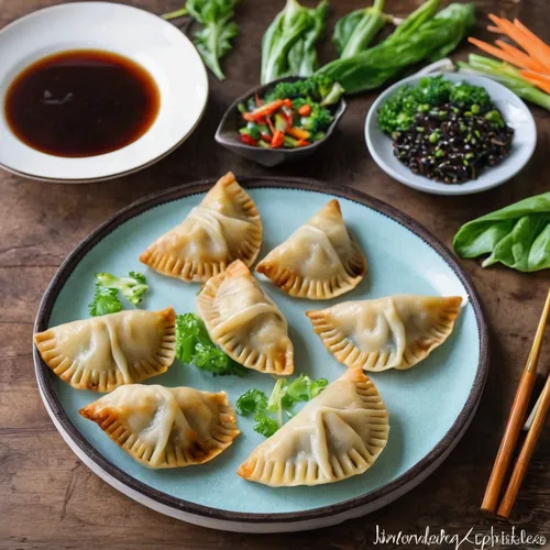 Crispy pan-fried Vegan Gyoza (Jiaozi) are Japanese Vegetable Dumplings, also called Potstickers. They're made of simple Homemade Dumpling Wrappers and filled with healthy veggies. This recipe is fairl