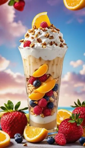 mandarin sundae,fruit cup,advocaat,fruity hot,mango pudding,fruit mix,cranachan,trifle,fruit cups,fruit butter,knickerbocker glory,sundae,sundaes,fruit ice cream,fruitcocktail,tutti frutti,yellow berry,muesli,halo-halo,goldenberry,Photography,General,Realistic