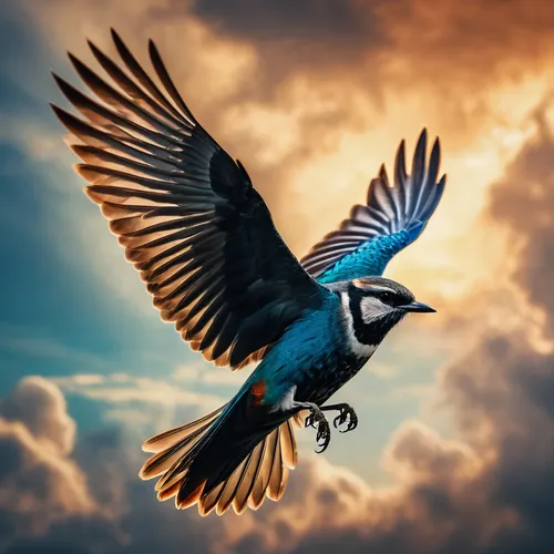 Beautiful bird flying in the sky,black billed magpie,eurasian magpie,blue jay,magpie,bird in flight,australian magpie,magpie lark,great-tailed grackle,bluejay,bird flying,steller s jay,bird photograph