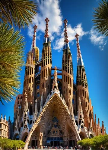 sagrada familia,gaudi,sagrada,basiliensis,gaudi park,barcellona,bcn,barcelone,spires,barcelona,expiatory,triforium,catedral,basilique,cathedrals,gothic church,batalha,neogothic,duomo,chucas towers,Art,Classical Oil Painting,Classical Oil Painting 23