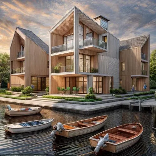 cube stilt houses,house by the water,floating huts,houseboat,house with lake,modern architecture,stilt houses,boat house,cube house,wooden boat,cubic house,wooden boats,eco-construction,luxury real es