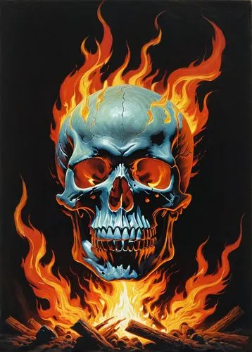 fire logo,skulls,skull drawing,skull bones,skull racing,skull mask,skull illustration,death's-head,skull allover,skull sculpture,fire devil,death's head,scull,human skull,calavera,fire background,skull and cross bones,skull,skull and crossbones,inferno,Illustration,Retro,Retro 14