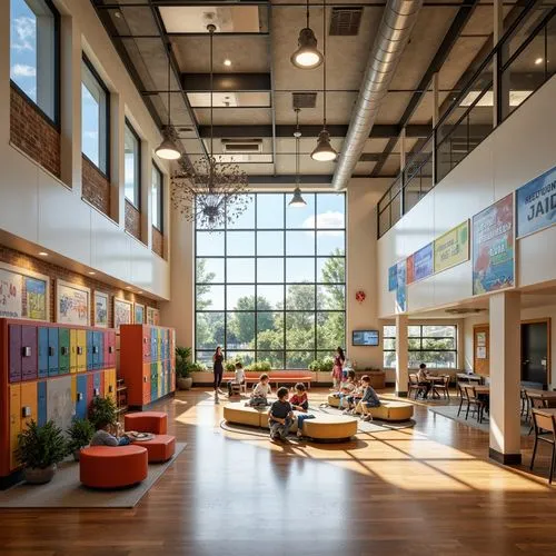 school design,children's interior,meditech,njitap,lhs,langara,lankenau,atriums,east middle,hva,umkc,enernoc,uoit,ihs,rhs,collaboratory,atrium,ucd,genentech,eskenazi