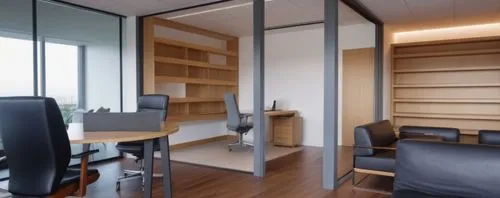 Oficinas corporativas con cielo raso desmontable, piso de madera, con un estar, con sofá y sillon,blur office background,modern office,working space,steelcase,search interior solutions,consulting room