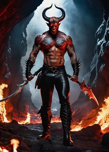 surtur,ifrit,demonomicon,devil,hellboy,minotaur,balrog,devilder,astaroth,azazel,diabolus,infernal,bedevil,tandava,berserker,demonology,fire devil,hellerman,bullman,gorgoroth,Illustration,American Style,American Style 10