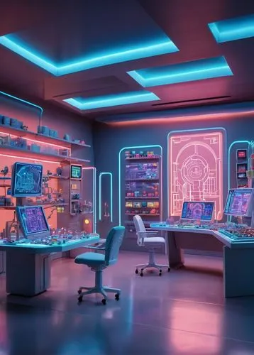 computer room,ufo interior,spaceship interior,cyberscene,cybertown,computerworld,cyberia,synth,cyberpunk,neon human resources,computerized,computerize,study room,computation,the server room,sci - fi,cyberpatrol,computerland,spaceship space,computer workstation,Unique,3D,Clay