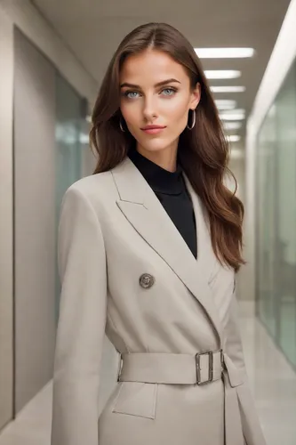 BUSINESS WOMAN,business woman,businesswoman,menswear for women,woman in menswear,business girl,blur office background,sales person,white-collar worker,pantsuit,sprint woman,business women,white coat,c