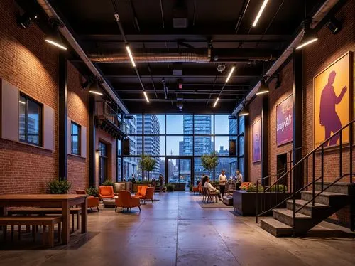 lofts,loft,gensler,modern office,lobby,offices,event venue,creative office,contemporary decor,rackspace,andaz,ideacentre,factory hall,company headquarters,meeting room,headhouse,conference room,gansevoort,hubspot,resourcehouse