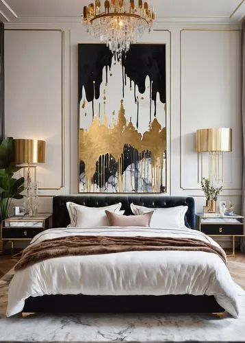 chambre,gournay,gold paint strokes,modern decor,headboards,art deco,claridge,ornate room,bedchamber,opulently,headboard,contemporary decor,marble painting,opulent,interior decoration,malplaquet,wall decoration,crillon,luxurious,ritzau,Conceptual Art,Graffiti Art,Graffiti Art 08