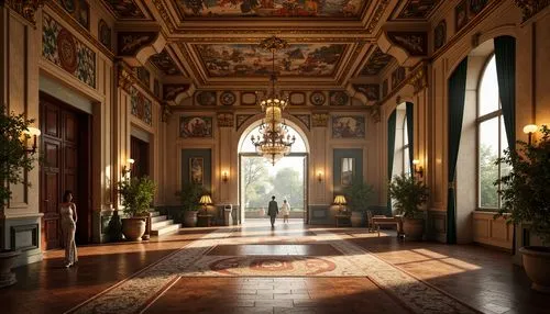 villa d'este,cliveden,entrance hall,hallway,villa cortine palace,ornate room,sapienza,villa balbianello,enfilade,philbrook,cochere,royal interior,borghese,venaria,certosa di pavia,corridor,chatsworth,hermitage,highclere castle,witley